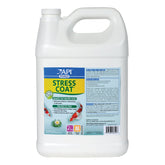 API Pond Stress Coat: botella de 1 galón para acondicionar agua y proteger peces.