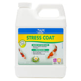Botella API POND STRESS COAT de 32 onzas lista para acondicionar agua de estanque