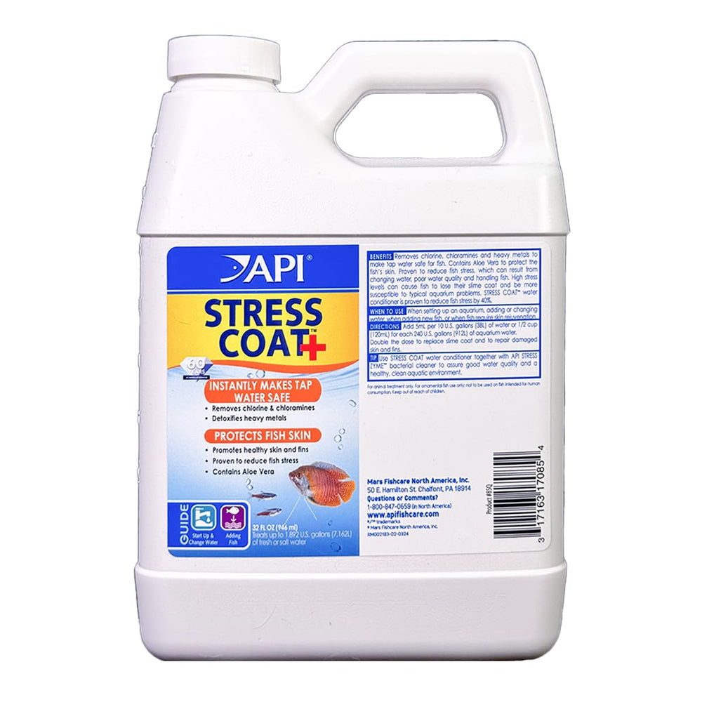 API Stress Coat botella de 32 onzas para acondicionar agua y proteger peces
