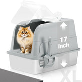 APPKER, tapa transparente 120° de la caja; vigila al gato sin abrir totalmente.