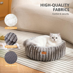 APPKER cama gato diseño redondo 8 pulgadas, soporte cómodo
