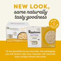 Applaws comida húmeda para gatitos, pollo en caldo, lata 02, sabor natural y proteína alta