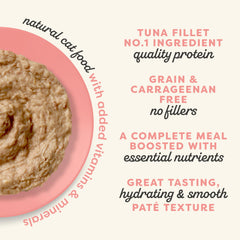 Applaws Vitality con salmón en caldo, sabor natural para el apetito felino.