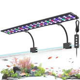 Lámpara AQQA para acuario con clip 24/7 iluminación continua para plantas y peces.