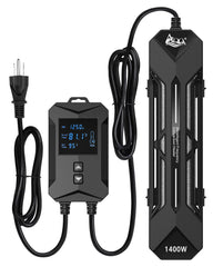 AQQA termocuadro para acuario con doble tubo de vidrio y pantalla LCD, control preciso.