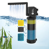 Aquamiracle filtra acuario de 10-40 galones con filtración interior para agua clara