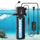 Aquamiracle filtro acuario con luz UV para claridad y control de algas.