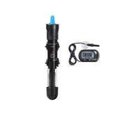 Calentador AQUANEAT de 25 vatios instalado en acuario, mantiene temperatura estable para peces.