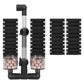 AQUANEAT filtrador de esponja doble para acuario, filtración eficiente y suave.