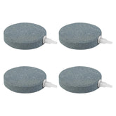 Piedra de aire disco AQUANEAT de 4 unidades, difunde burbujas para oxigenar acuarios.