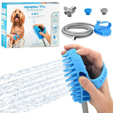 Cepillo de baño Aquapaw para perro Pro en acción, limpieza suave.