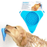 Tapete de lamido Aquapaw para perro en baño mantiene al animal ocupado