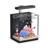 AQUASMITH Acuario Betta 2 galones, frontal: vista clara para admirar los colores