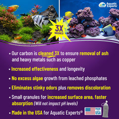 Aquatic Experts bolsa de malla fina para media y filtración eficiente.