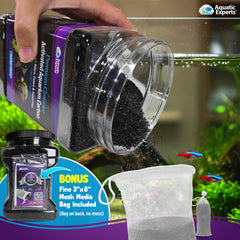 Aquatic Experts olor eliminado y agua más clara tras usar este carbón.