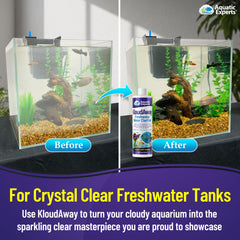 TankFirst en uso dentro del acuario, preparación rápida del agua para peces.