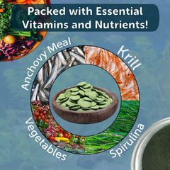 Aquatic Foods Inc. mezcla de pellets de 12 tipos y obleas de 4 tipos para variedad.