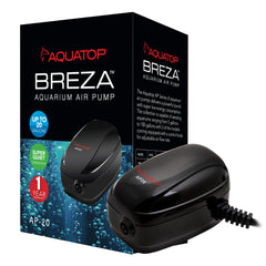 Aquatop Breza: bomba de aire con salida única para acuarios pequeños y medianos, mejora la oxigenación.