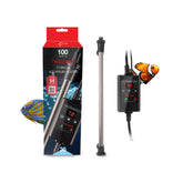Aquatop calentador titanio con controlador para acuario, temperatura estable para mascotas acuáticas.