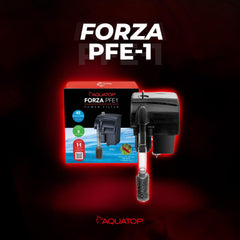 Entrada de agua del Aquatop Forza 45 GPH para filtración constante.