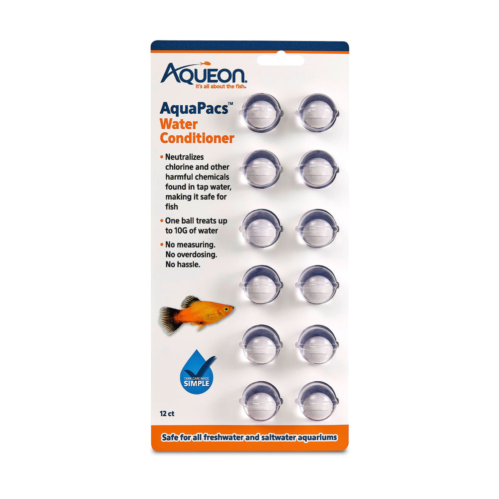Aqueon AquaPacs bola-10gal neutraliza cloro para peces.