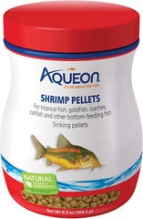 Envase de Aqueon con alimento para camarones listo para alimentar a peces de fondo