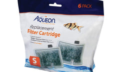 Aqueon cartucho filtrante pequeño, imagen 1: mejora la claridad del agua con carbón activado.