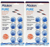 Aqueon Pure, paquete-dos-bacterias-vivas-enzimas, ayuda a mantener el agua clara.