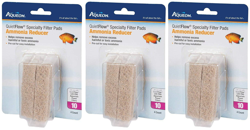 Aqueon Quiet Flow 10: almohadilla filtrante para reducir amoníaco en acuarios.