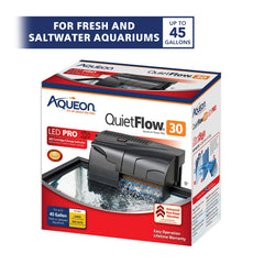 Aqueon QuietFlow 30 LED Pro, rejilla biológica de gran superficie para más bacterias beneficiosas
