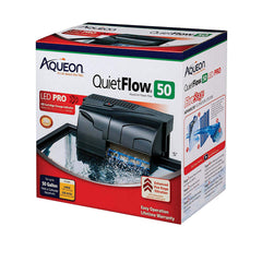 Aqueon QuietFlow 50 LED PRO: filtro para acuario, mejora la claridad del agua