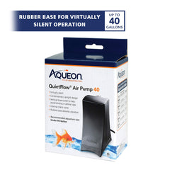 Base antivibraciones del QuietFlow que reduce ruidos.