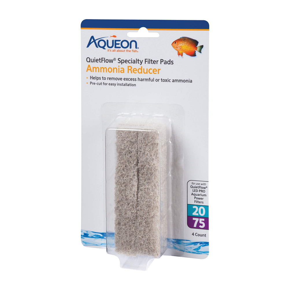 Aqueon QuietFlow LED PRO amonico reductor pastilla para acuarios, cuatro unidades.