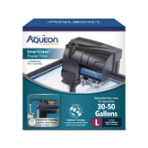 Aqueon SmartClean filtro silencioso para acuario, operación tranquila.