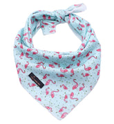 Aring pet bandana azul flamenco, ideal para paseos diarios con estilo.