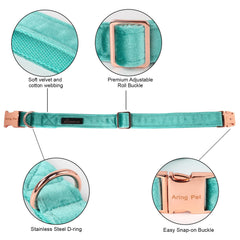 Aring Pet collar con anilla en D metálica para paseos diarios