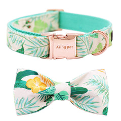 Collar Aring Pet con moño ajustable para pequeño, cómodo para paseos diarios