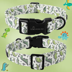 collar dinosaurio aring pet de algodón suave cuida la piel del perro.