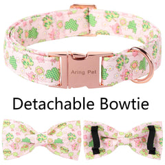 Aring Pet collar lazo desmontable rosa, diseño práctico para cualquier ocasión