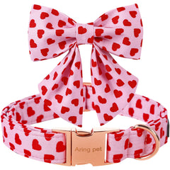 Lazo rosa en forma de marinero de Aring Pet, añade encanto