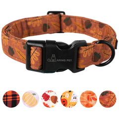 Collar ARING PET para perro pequeno en naranja otoñal, cómodo y suave.