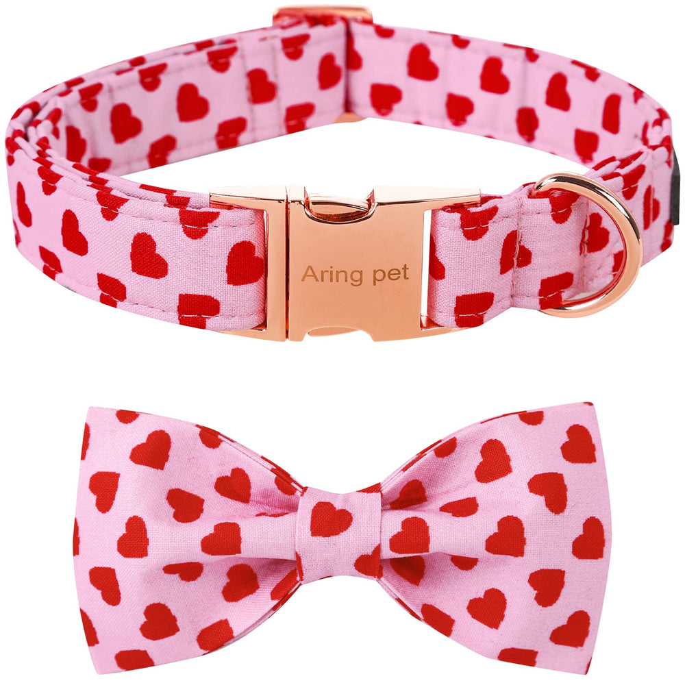 Collar Aring Pet con lazo rosa para perros, ideal para ocasiones