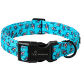 Aring Pet collar verano algodón azul, ligero para paseos diarios