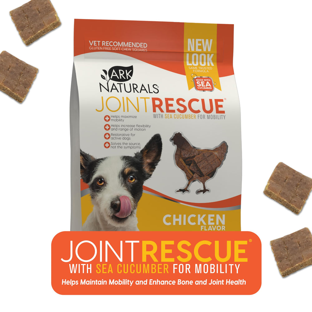 ARK NATURALS Rescate articular para perros, masticables de pollo para movilidad diaria