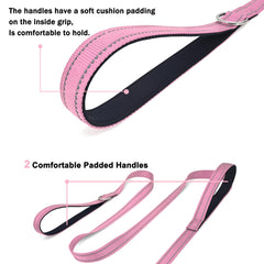 Mango ergonómico acolchado ARLSIM rosa para paseos cómodos.