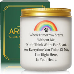 ARLYPET vela recuerdo perro con poema para consuelo emocional.