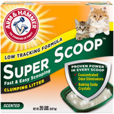 Arm & Hammer Super Scoop, arena para gato con fragancia fresca que mejora el ambiente del arenero.