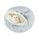 Cama Arquiel para gatos: cueva de peluche 20x20 para descanso cómodo.