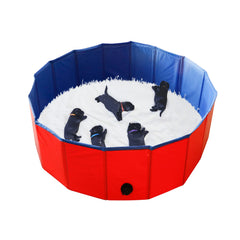Artilife piscina plegable para perros, frontal, ideal como caja de parto para cachorros.