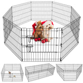 Artmalle corral mascotas 8 panel desplegable para uso interior y exterior seguro.